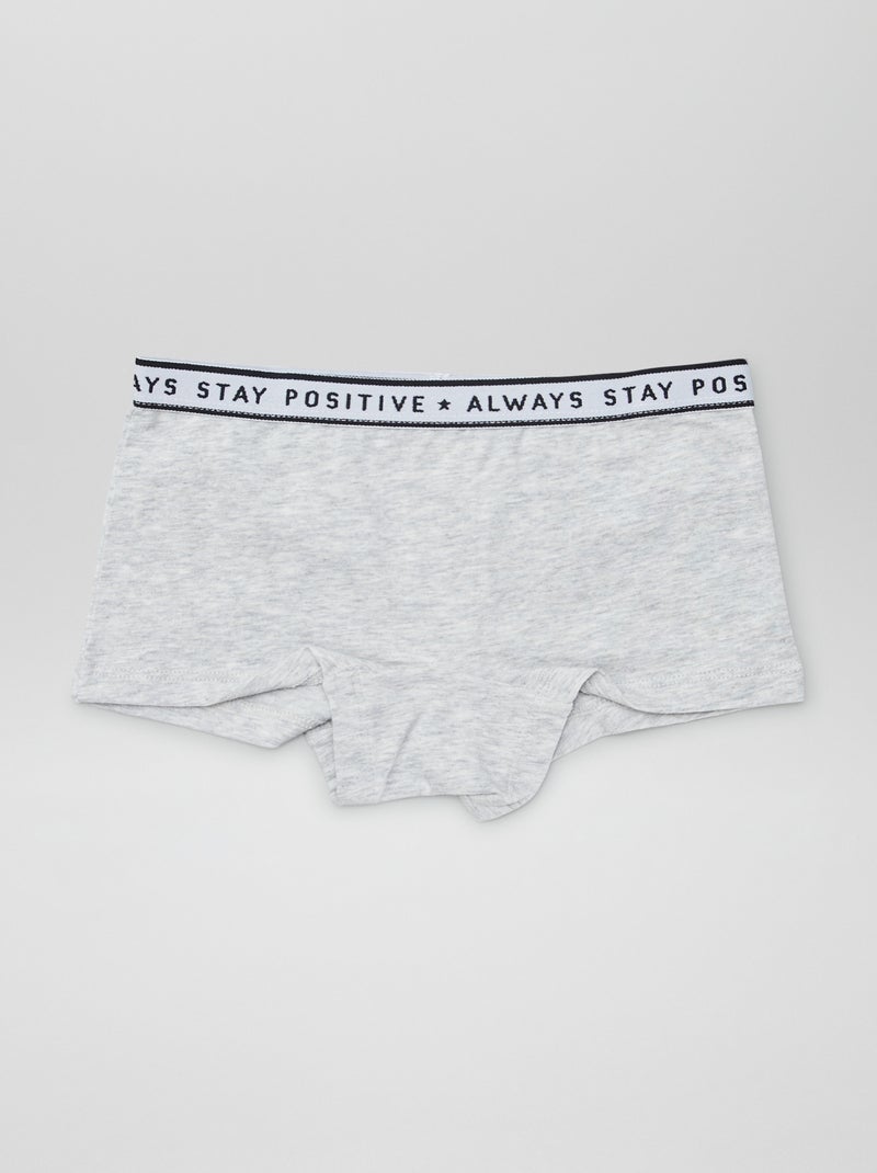 Culotte in jersey - Set di 3 NERO - Kiabi