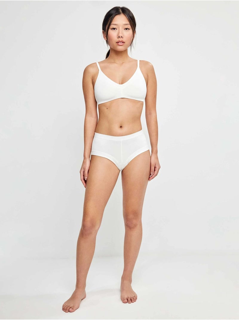 Culotte in microfibra Bianco - Kiabi