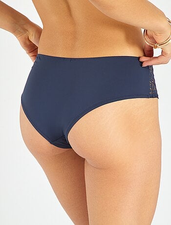 Culotte in microfibra e pizzo