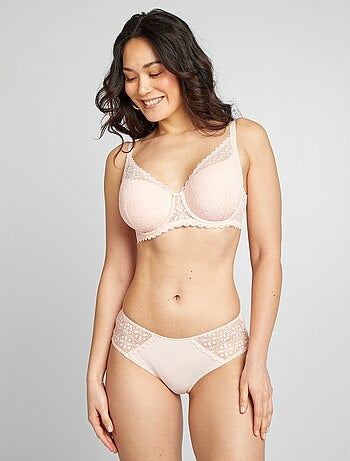Culotte in microfibra e pizzo