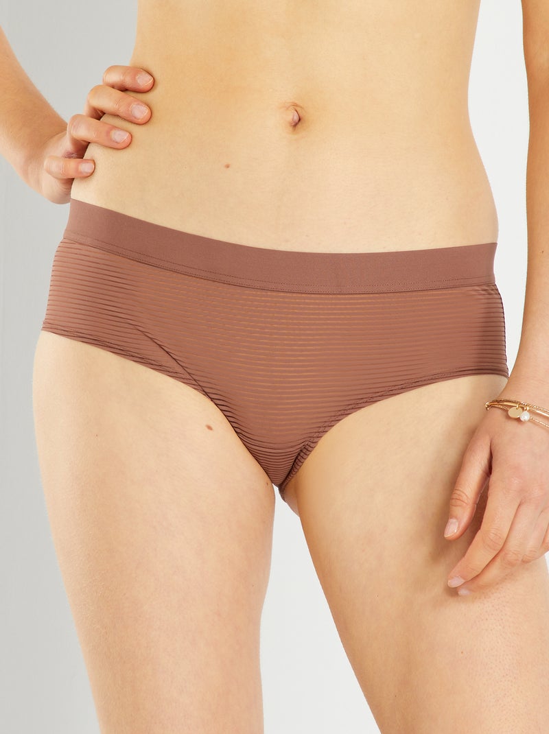 Culotte in microfibra MARRONE - Kiabi