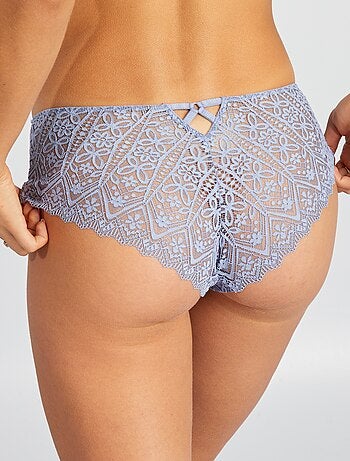 Culotte in pizzo trasparente