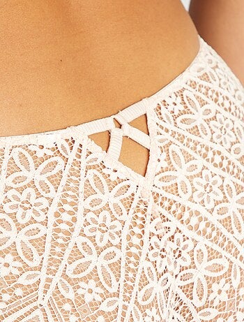 Culotte in pizzo trasparente