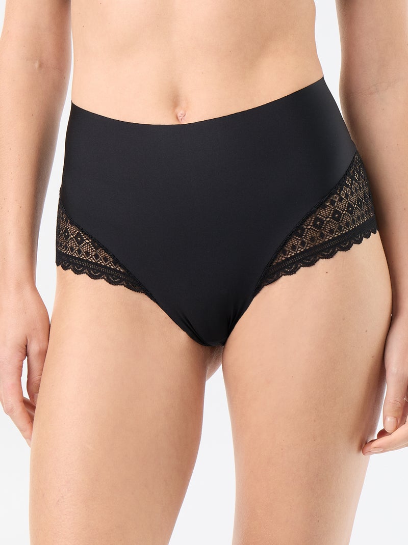 Culotte modellante a vita alta Nero - Kiabi