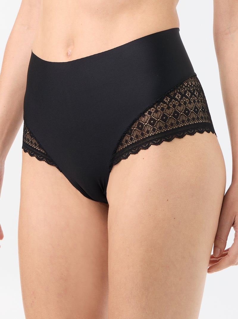 Culotte modellante a vita alta Nero - Kiabi