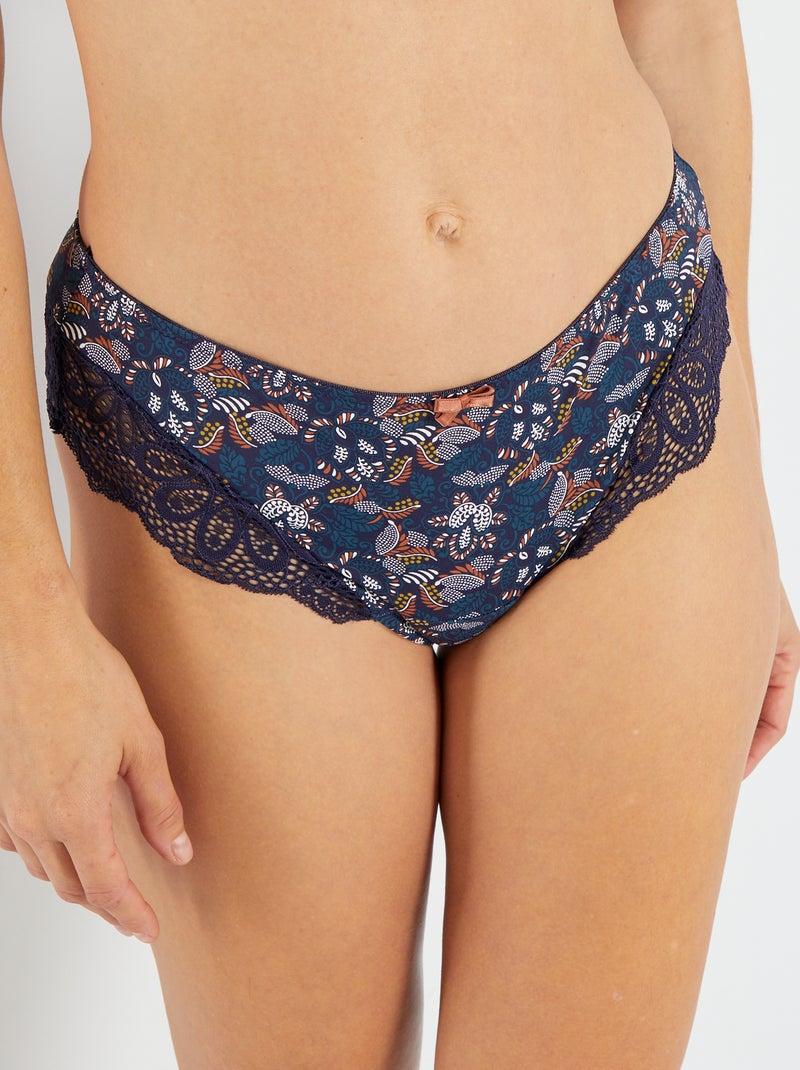 Culotte perizoma in microfibra 'Envie de Lingerie' BEIGE - Kiabi