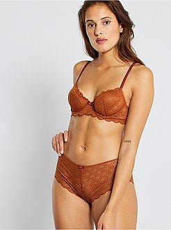 Culotte pizzo a fiori - Kiabi