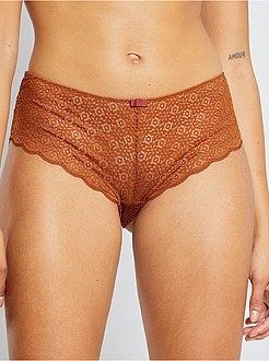 Culotte pizzo a fiori - Kiabi