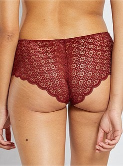 Culotte pizzo a fiori - Kiabi