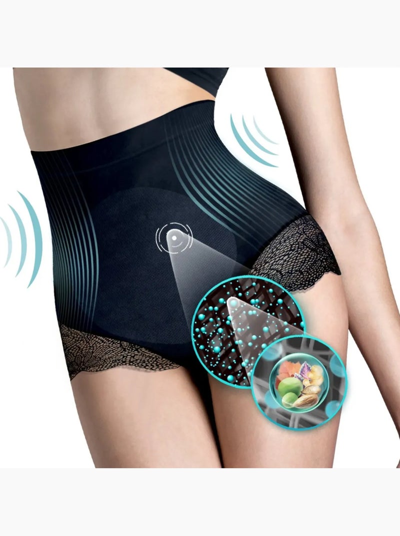 Culotte Pizzo snellente Pancia piatta Nero - Kiabi