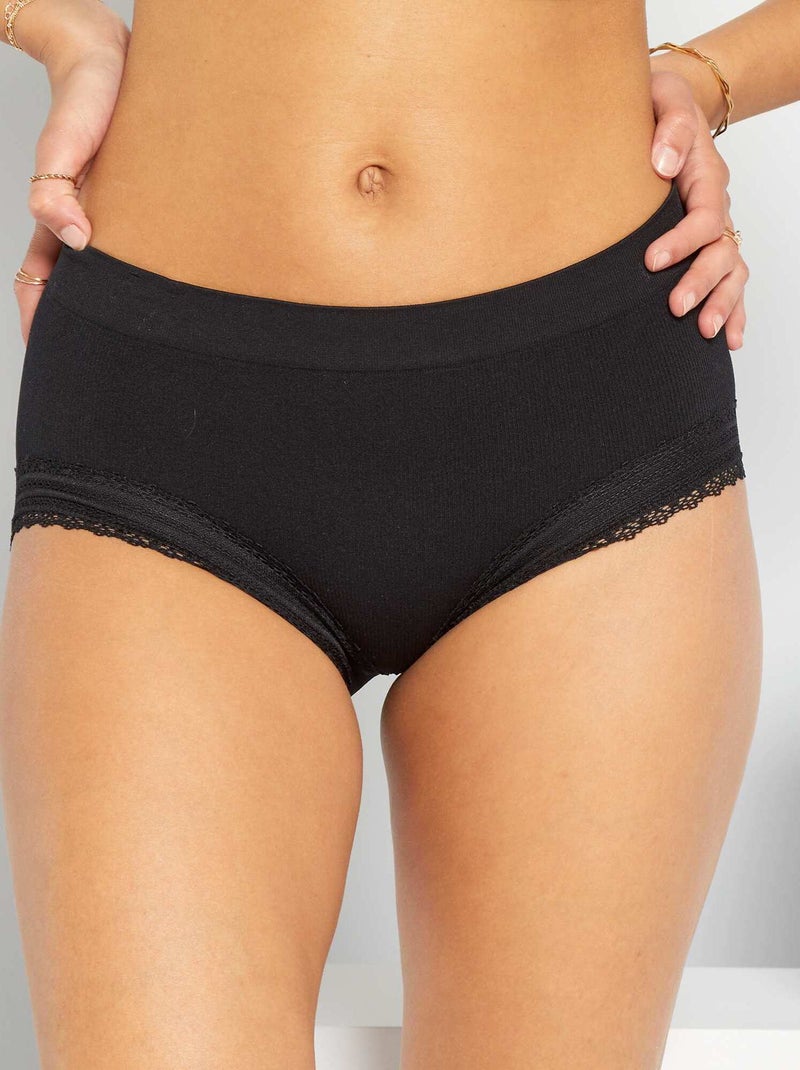 Culotte 'Sans Complexe' nero - Kiabi