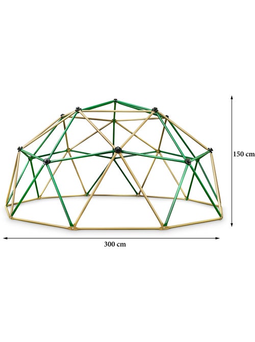 Cupola da Arrampicata per Bambini HyperMotion Ø3 m in Acciaio Zincato - Gioco da Giardino Max 350 kg - Kiabi
