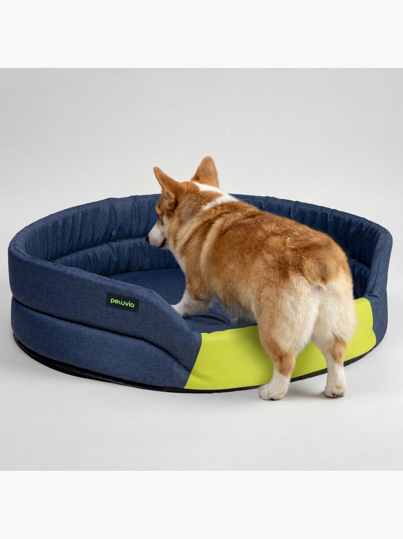 Cuscino a cestino per cani PELUVIO Arita - Antiscivolo Blu - Kiabi