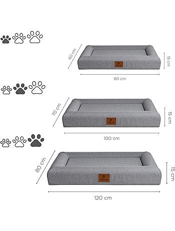 Cuscino a cestino per cani PELUVIO Kibi - Antiscivolo - Schiuma a memoria di forma