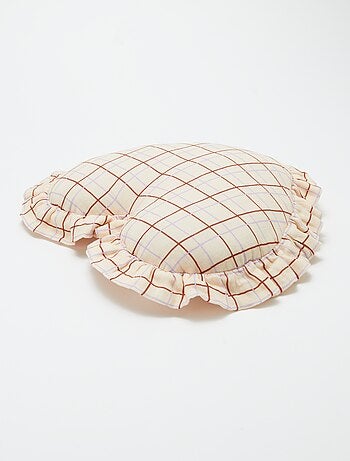 Cuscino a cuore in garza di cotone (50 x 45 cm)