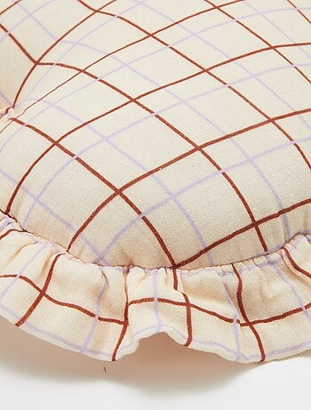 Cuscino a cuore in garza di cotone (50 x 45 cm)