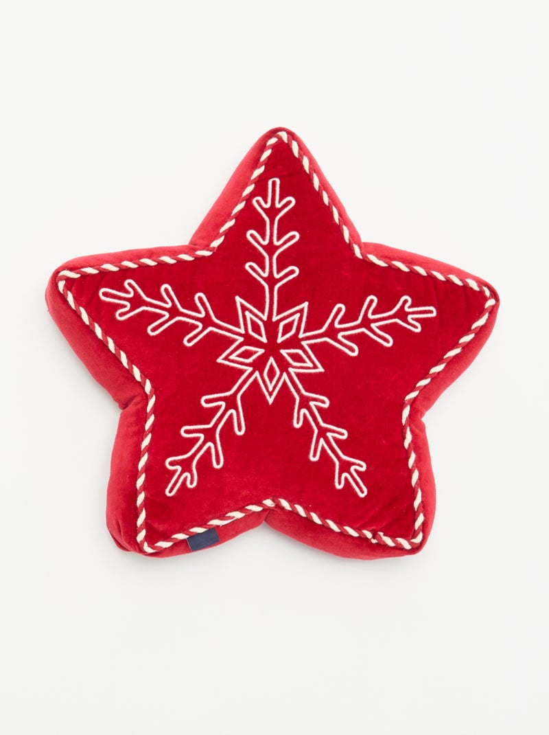 Cuscino a forma di stella di Natale Rosso - Kiabi
