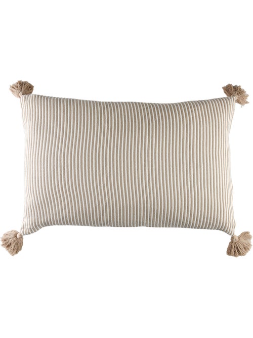 Cuscino a righe con nappe - Kiabi Cuscino a righe con nappe - Kiabi