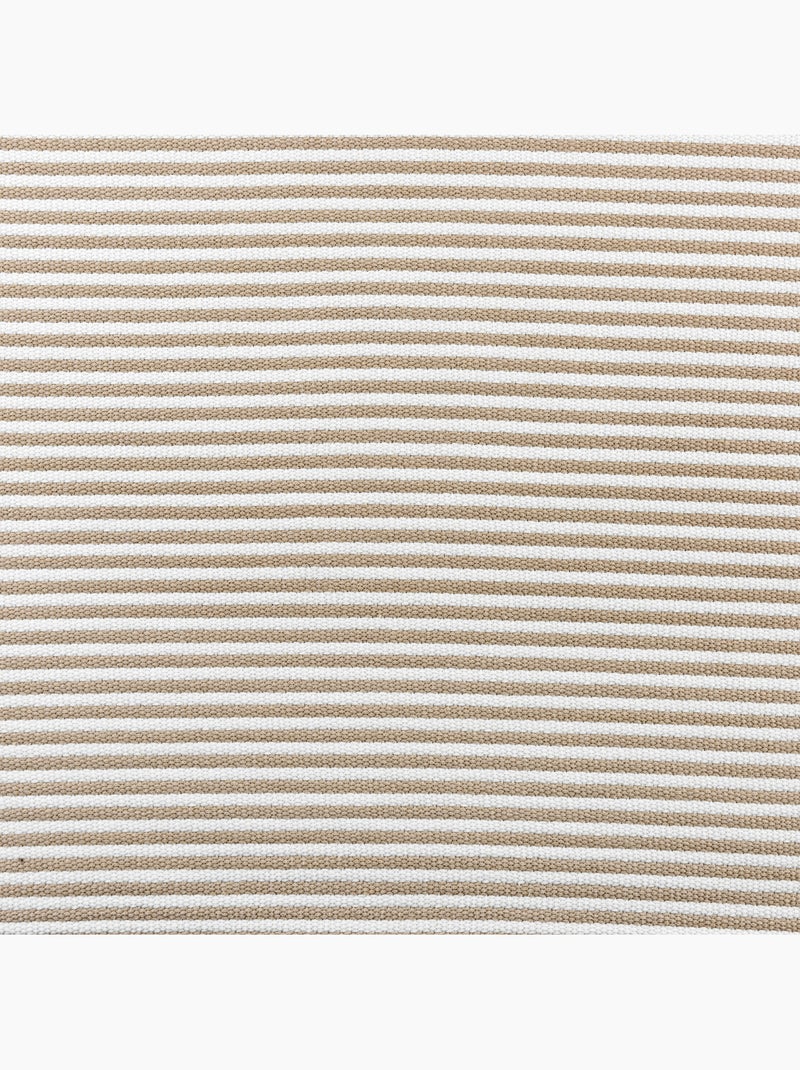 Cuscino a righe con nappe Beige - Kiabi