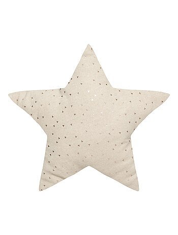 Cuscino a stella con motivo metallico