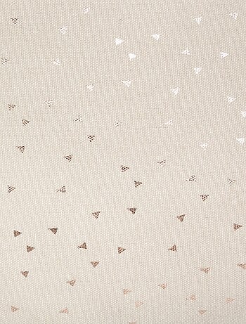 Cuscino a stella con motivo metallico