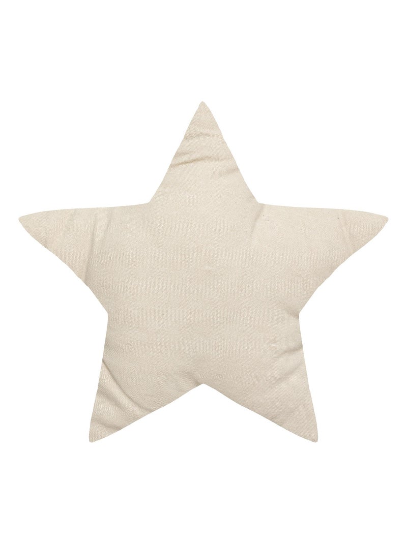 Cuscino a stella con motivo metallico Beige - Kiabi