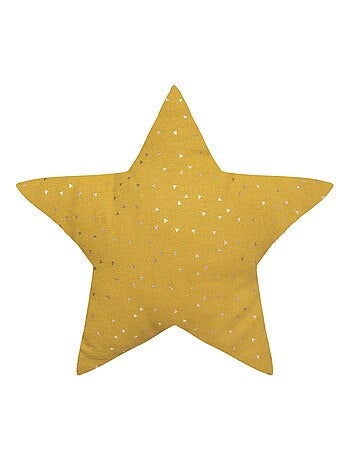Cuscino a stella con motivo metallico