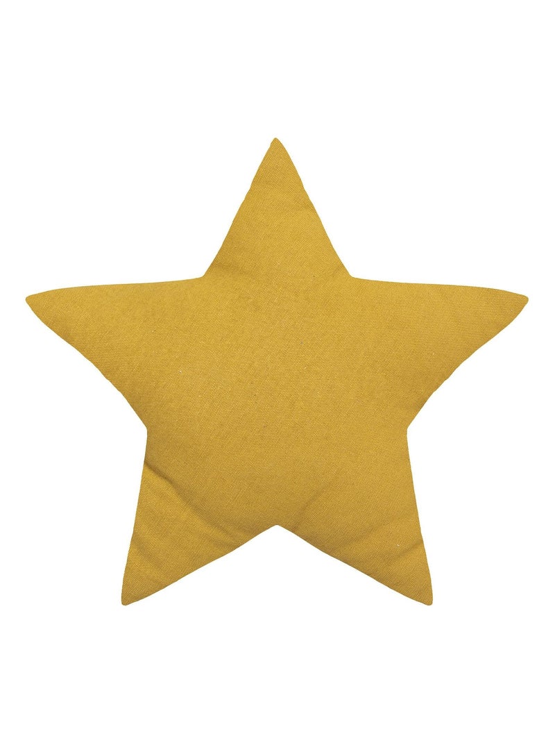 Cuscino a stella con motivo metallico Giallo - Kiabi