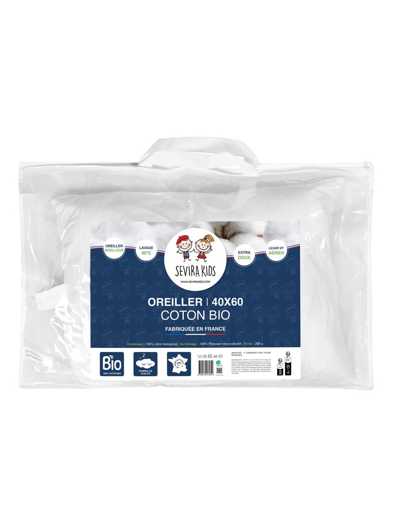 Cuscino bebè morbido cotone biologico | sevira kids | sevira kids Bianco - Kiabi