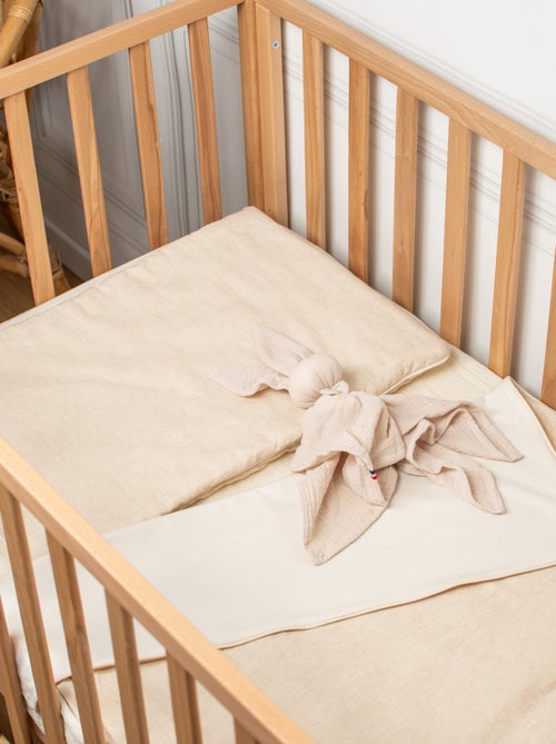 Cuscino bebè piatto lino | sevira kids | sevira kids - Kiabi Cuscino bebè piatto lino | sevira kids | sevira kids - Kiabi