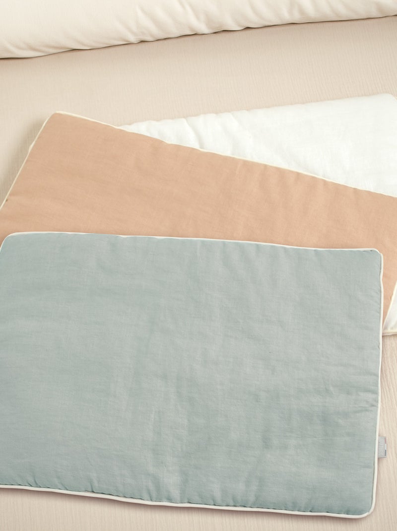 Cuscino bebè piatto lino | sevira kids | sevira kids Verde acqua - Kiabi