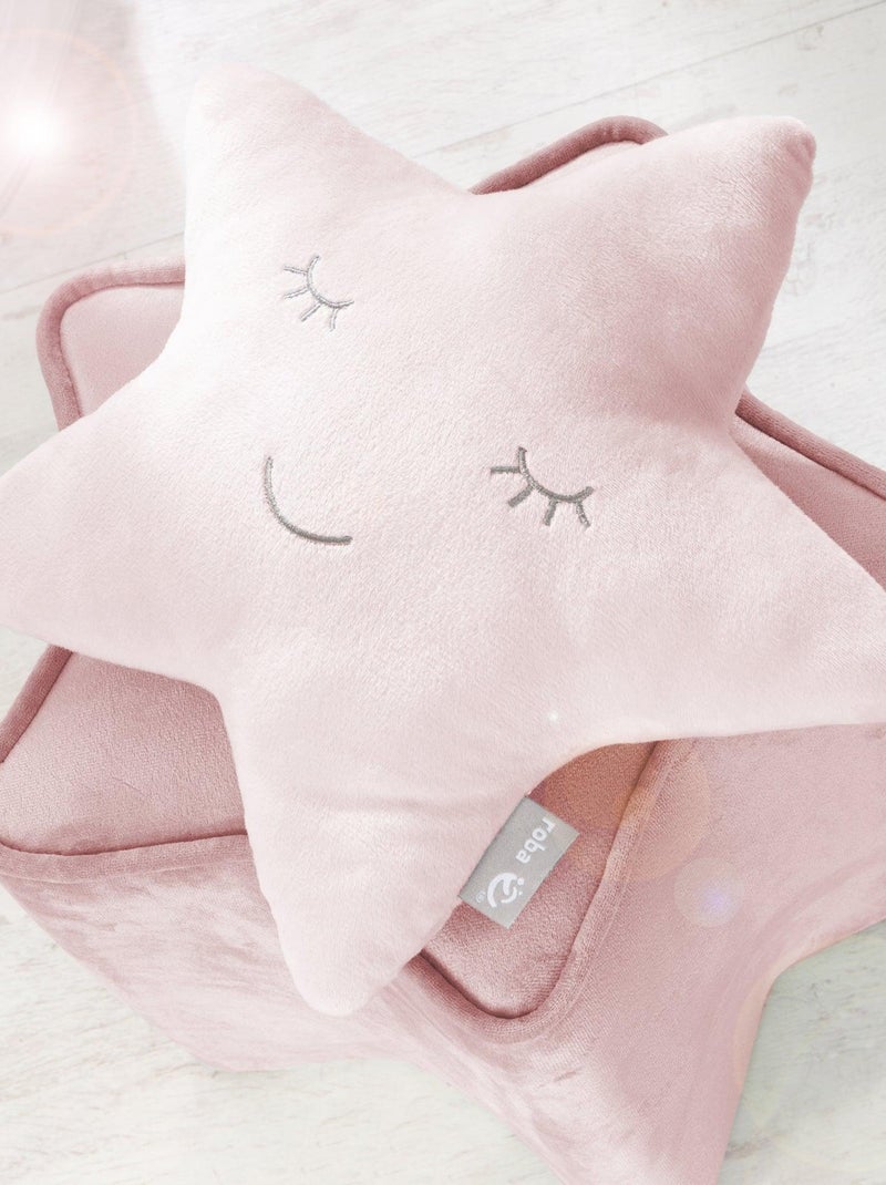 Cuscino bimbo stella ricamata – "Roba Style" Rosa pallido - Kiabi