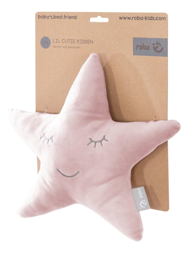Cuscino bimbo stella ricamata – "Roba Style" Rosa pallido - Kiabi