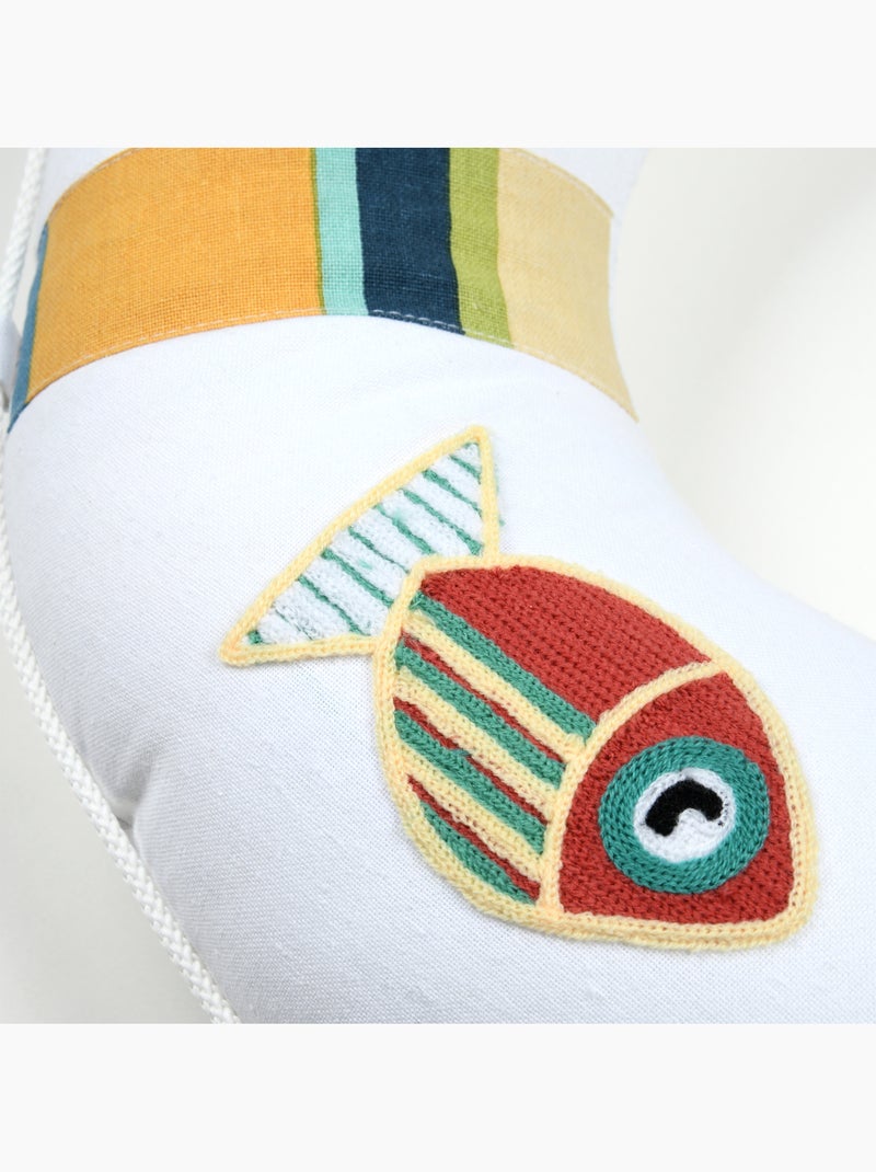 Cuscino boa in policotone Bianco - Kiabi