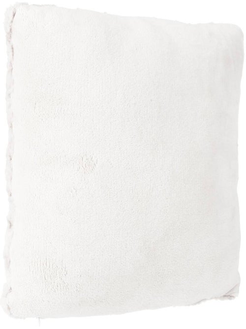 Cuscino bouclette con pelliccia riccia beige 45x45cm - Kiabi Cuscino bouclette con pelliccia riccia beige 45x45cm - Kiabi