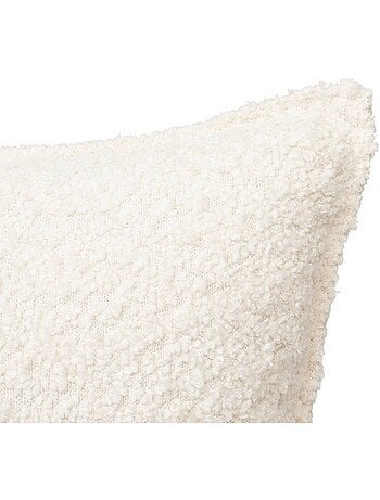 Cuscino bouclette soana bianco avorio 30x50 cm