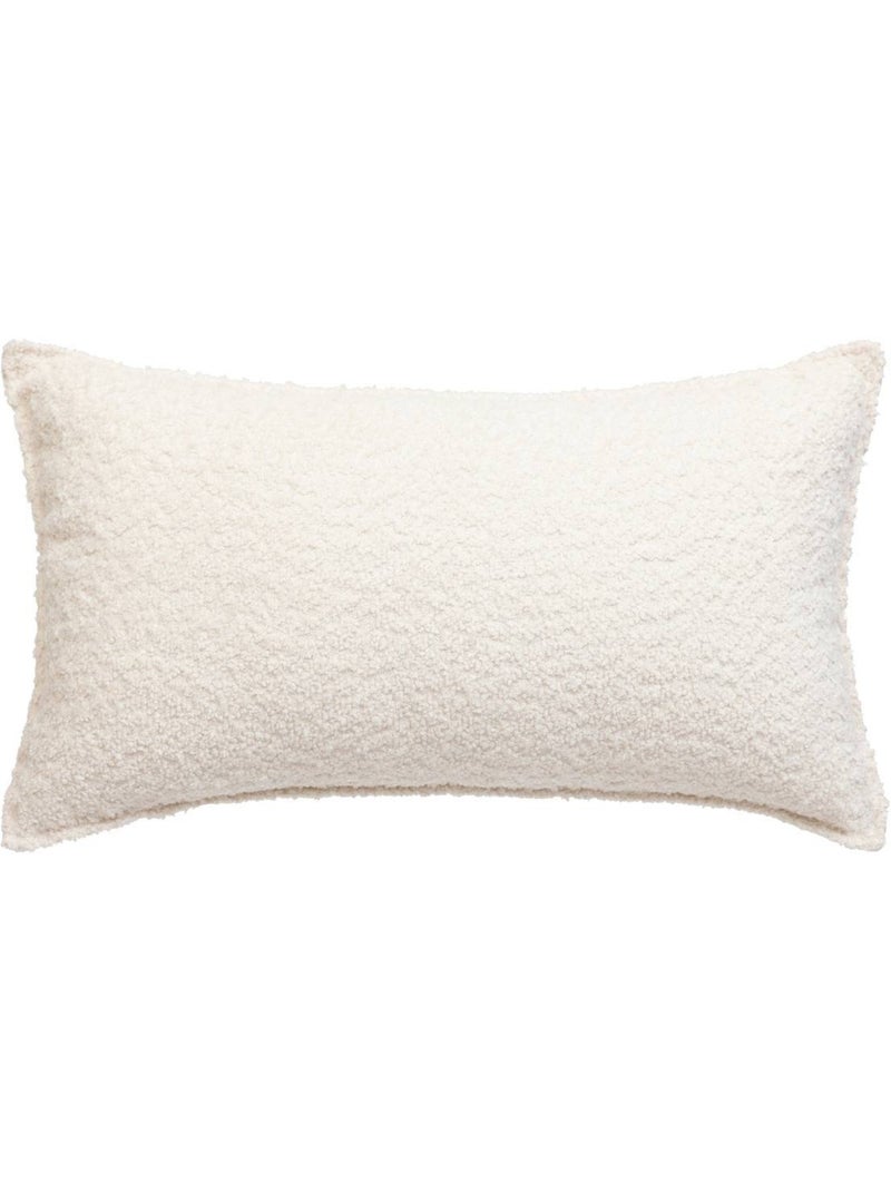 Cuscino bouclette soana bianco avorio 30x50 cm Avorio - Kiabi