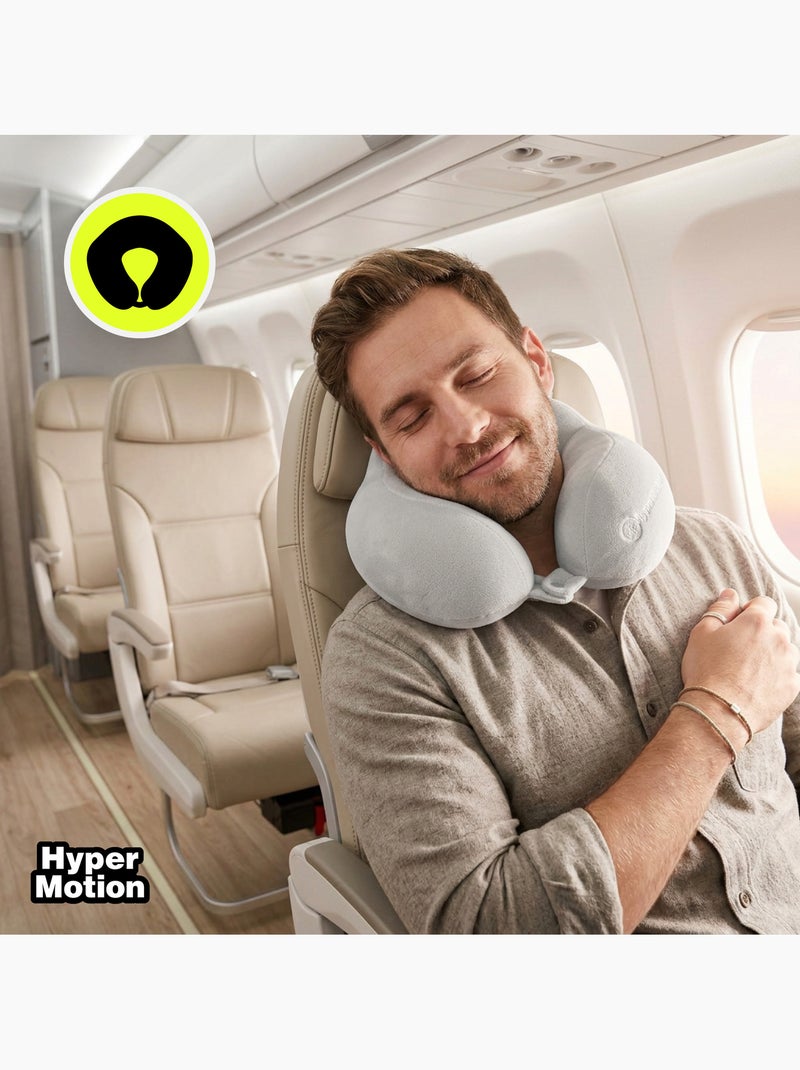 Cuscino cervicale hypermotion da viaggio con supporto ergonomico a 360° Grigio - Kiabi