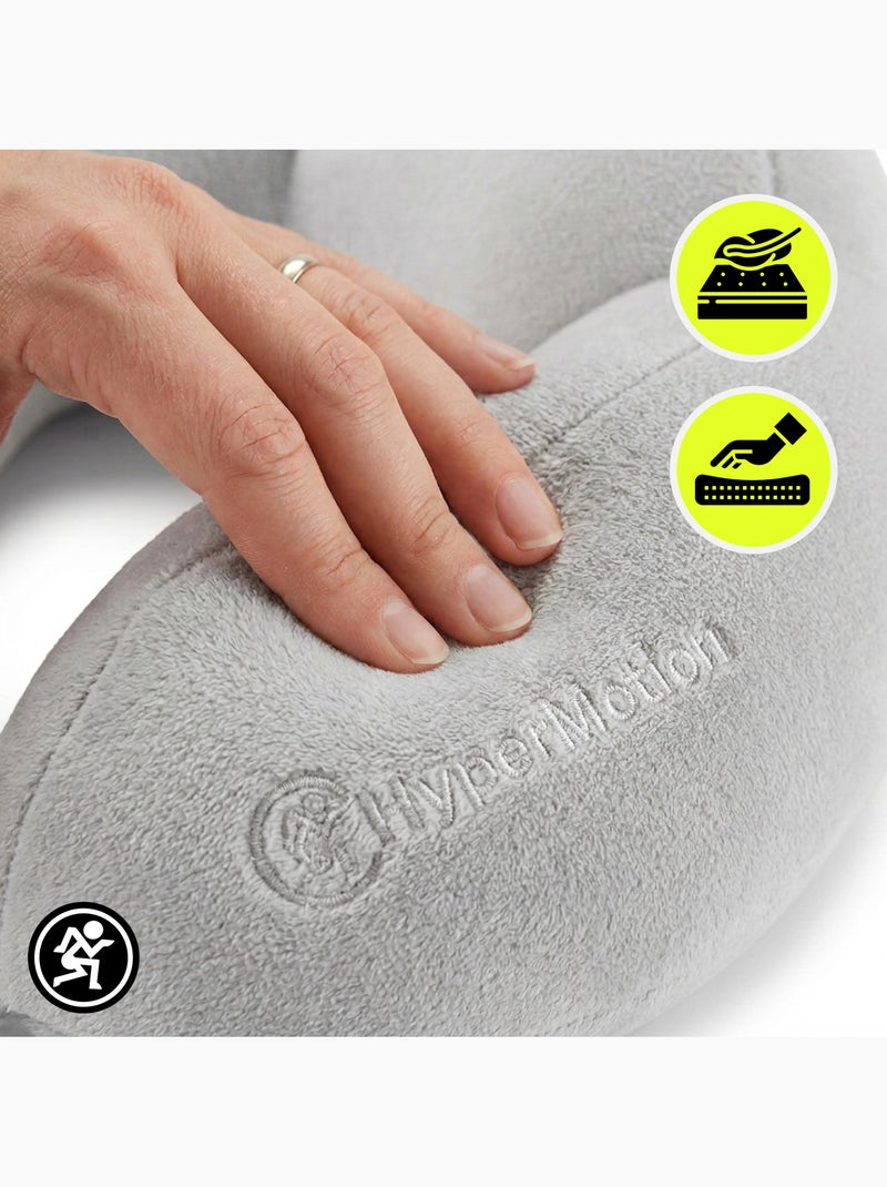 Cuscino cervicale hypermotion da viaggio con supporto ergonomico a 360° Grigio - Kiabi