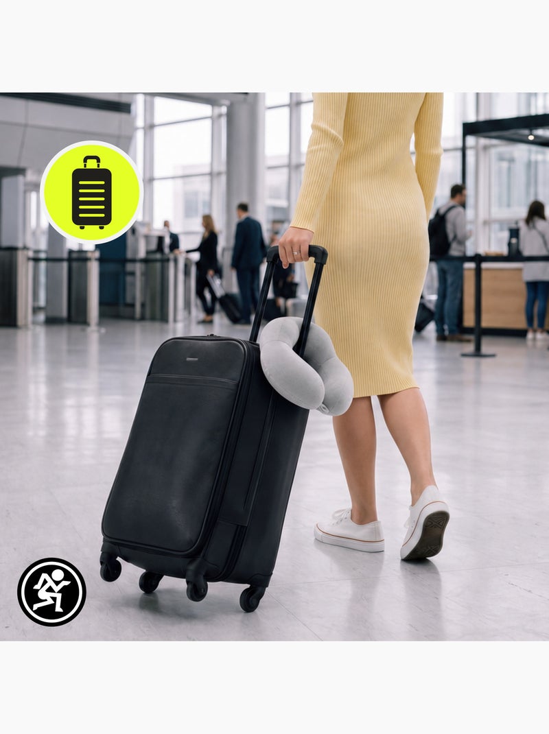 Cuscino cervicale hypermotion da viaggio con supporto ergonomico a 360° Grigio - Kiabi