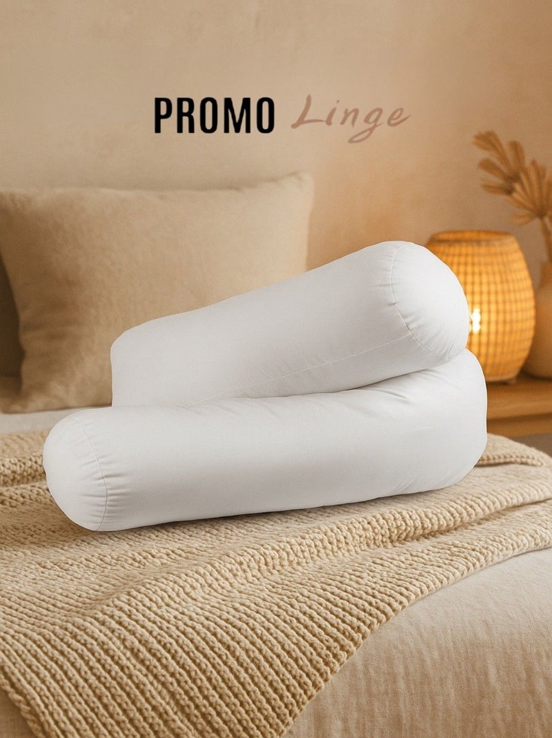 Cuscino cilindrico in Poliestere PROMO LINGE Bianco - Kiabi