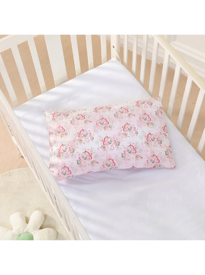 Cuscino con federa inclusa - Cotone OEKO-TEX | SUPERBE BEBE Bianco Rosa - Kiabi
