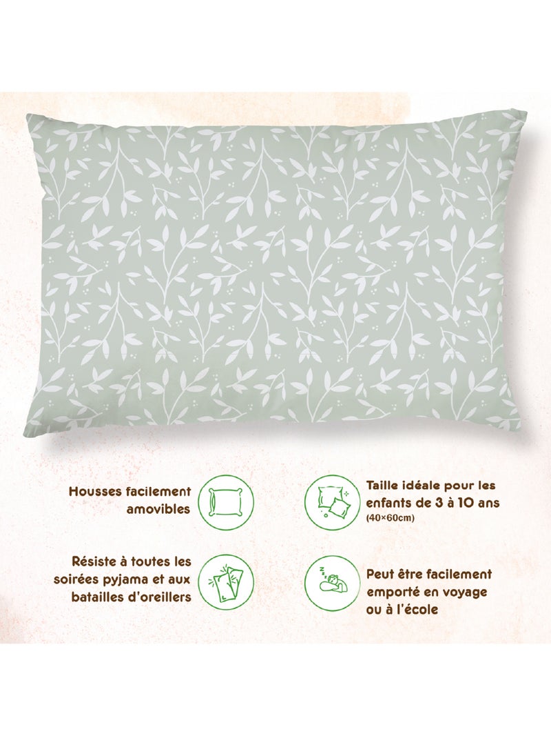 Cuscino con federa inclusa - Cotone OEKO-TEX | SUPERBE BEBE Bianco Verde - Kiabi