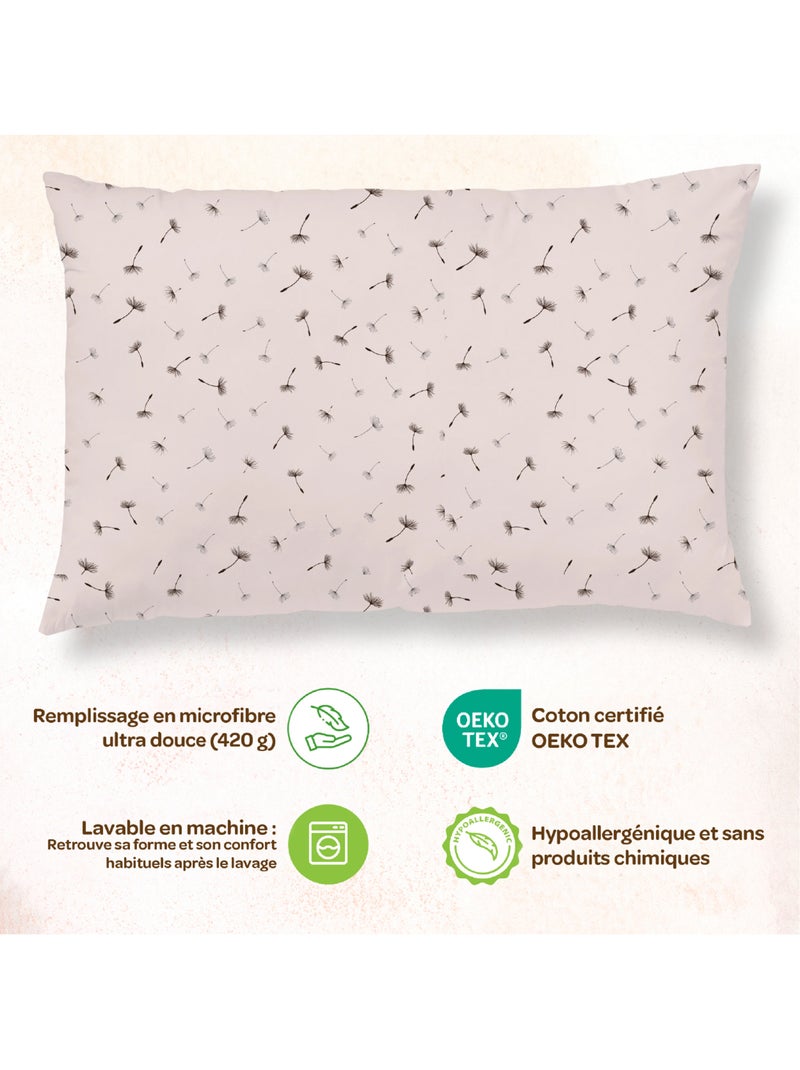 Cuscino con federa inclusa - Cotone OEKO-TEX | SUPERBE BEBE Blu bordeaux Bianco - Kiabi