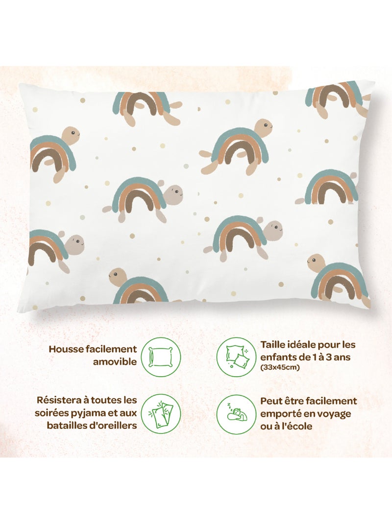 Cuscino con federa inclusa - Cotone OEKO-TEX | SUPERBE BEBE Blu pavone - Kiabi