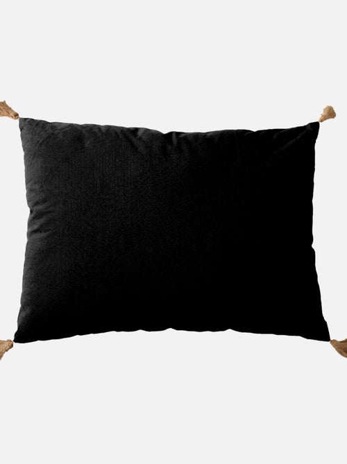 Cuscino con nappe di iuta - Kiabi