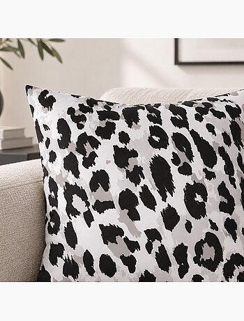 Cuscino con stampa leopardo