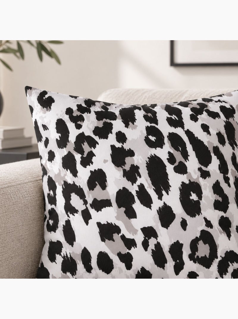 Cuscino con stampa leopardo Nero - Kiabi