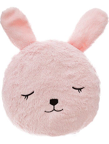 Cuscino coniglio rosa per bambini d28cm
