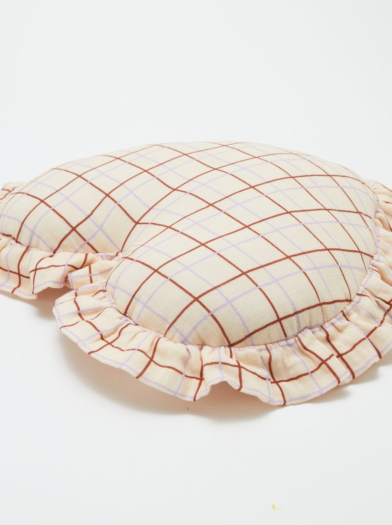 Cuscino cuore in garza di cotone (50 x 45 cm) BIANCO - Kiabi